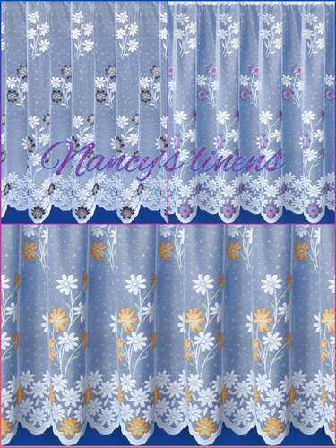 Net curtains lemon grey - lemon,, &