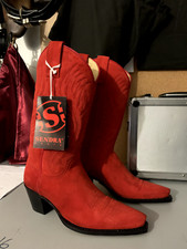 Women's Cowboy Boots Sendra 2605 Red Suede size 35