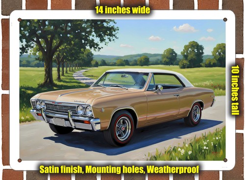 Metal sign 1967 chevrolet - sign,