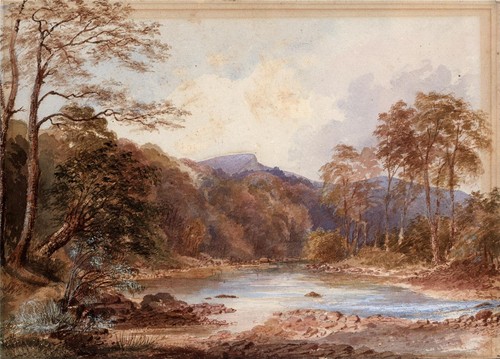 Continental river landscape - continental,