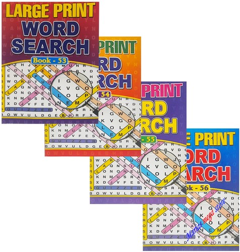 Large print word - large,