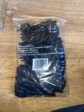 200 Pack of Black reusable Plastic Tea Spoons. Perfect for Everyday Brand New