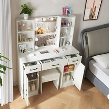 White Dressing Table With