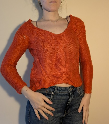 Orange knit size xs - xs, has