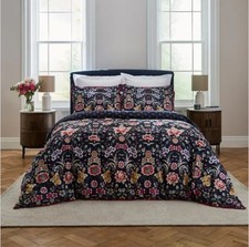 Dorma Midnight Garden Ink Duvet Cover and Pillowcase Set DOUBLE
