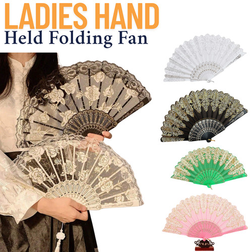 Ladies folding hand - hand, fan