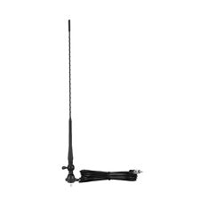 Boat Car Radio Antenna 20" Rubber AM/FM Stereo Aerial Mast Mount Base for Marine