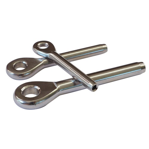 Swage eye end fitting for - for, wire