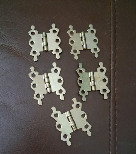 Solid brass butterfly hinges - solid,