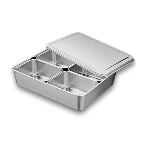 Stainless steel seasoning box - stainless,