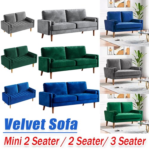 Seater velvet sofa with - 2/3/4,