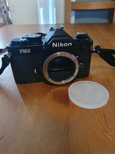 Vintage nikon fm2 black - black, camera