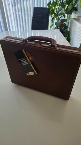 Leather attache brief - leather, case