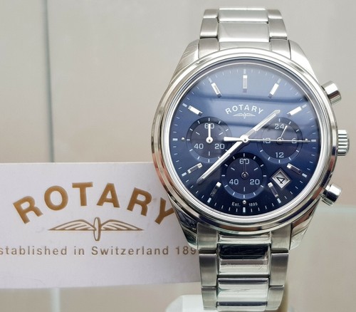 Rotary mens watch blue - rotary,