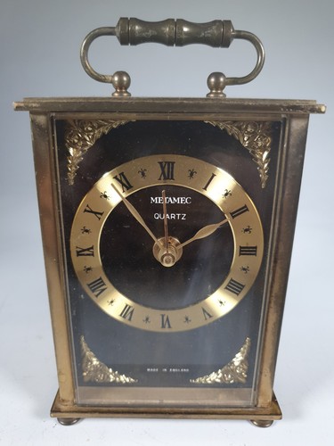 Metamec vintage carriage clock - metamec,