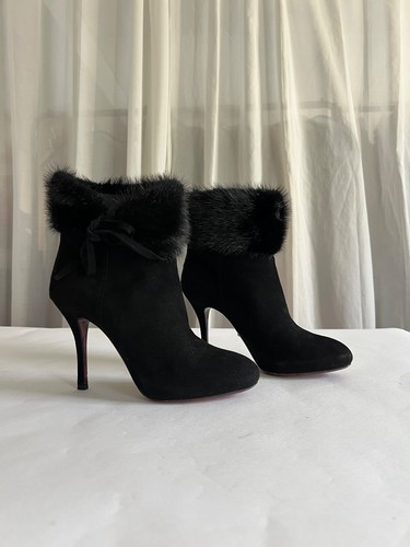 Cesare paciotti suede fur trim - suede,