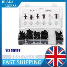 100PCS / SET VEHICLE TRIM CLIPS RIVET TOOL DOOR PANEL RETAINER FASTENER BOX