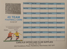 Colour Football Scratch Cards Fund Raising Charity Event 40 Team  #BargainTrend
