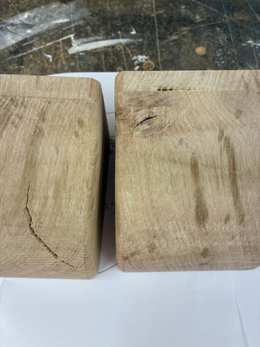 Pair solid handmade - pair, oak