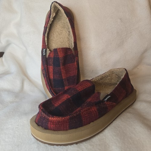 Sanuk women red and black - women's,