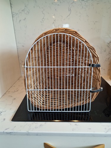 Vintage wicker cat basket - vintage,
