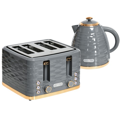 Homcom kettle and toaster set - toaster,