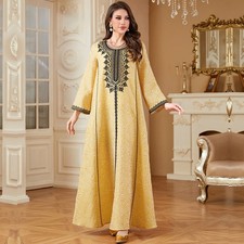 Dubai Women Abaya Long Maxi Dress Turkey Muslim Embroidery Kaftan Robes Ramadan