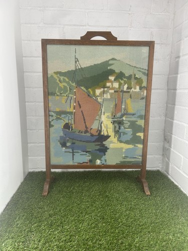Vintage fire guard tapestry - vintage,