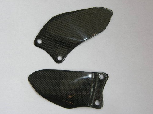 Carbon fibre heel plates - carbon,