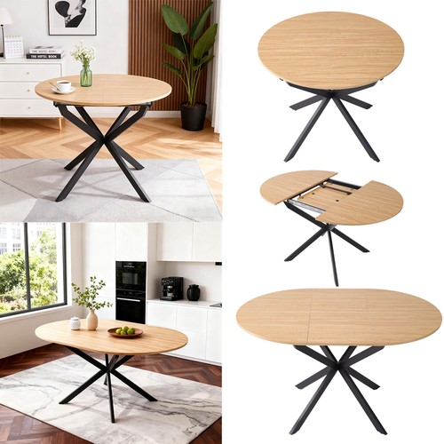 Round extending dining table - extending,