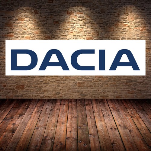 Dacia blue banner garage - blue,