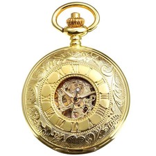 Retro Half Hunter Pocket Watch