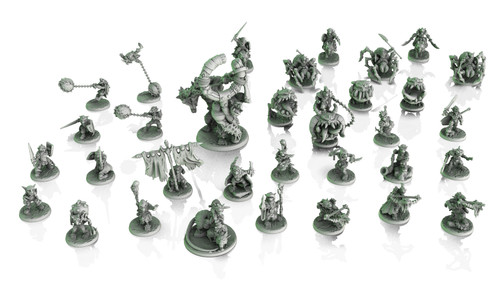 Goblin miniatures set - goblin,