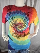 Harley Davidson Sturgis Shirt South Dakota Men's XL Tie Dye 100% Cotton 2014 Vtg