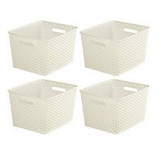 4 x Curver Plastic Storage