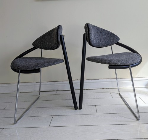 Pair 1980 chairs - pair,