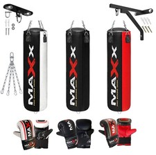 6pcs Maxx Boxing punch Bag Set 3ft 4ft 5ft Filled MMA Martial ART Thai Kick Mits