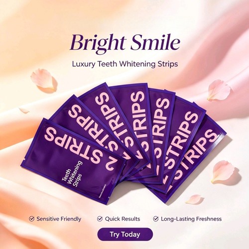 Purple strips teeth whitening - teeth,