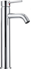 Basin Taps Tall Single Lever Chrome Bathroom Sink Basin Mixer Tap High Rise C...
