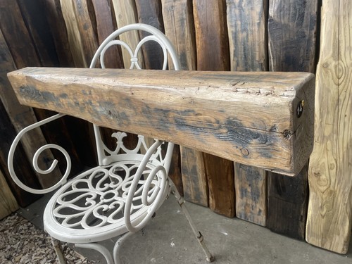 Reclaimed solid wood fireplace - wood,