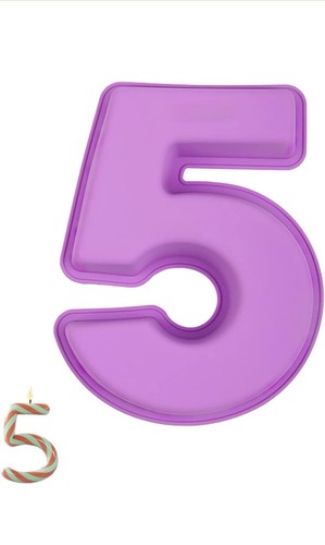 Large silicone number cake - large,