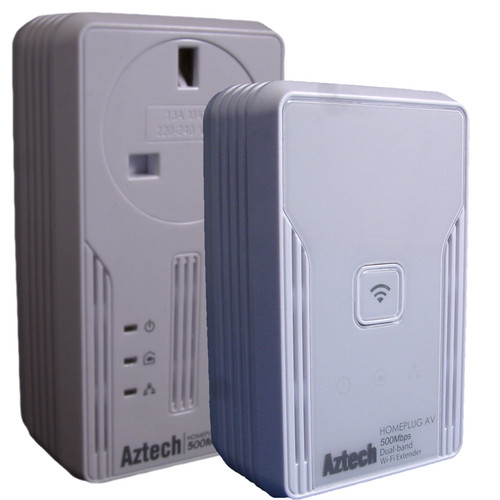 Aztech 500av homeplug kit - homeplug,