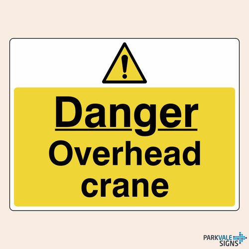 Danger overhead crane safety - overhead,
