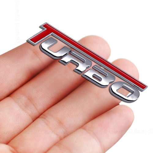 Turbo metal sticker - 3d,