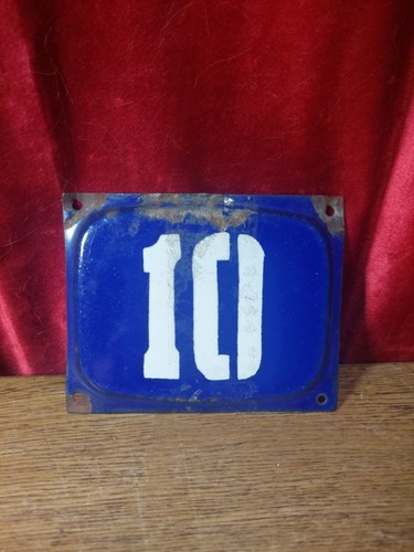 Vintage french enamel door - french,