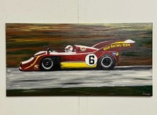 Genuine Artwork / Painting Porsche 917/10 TC Turbo GELO Racing Team Georg Loos