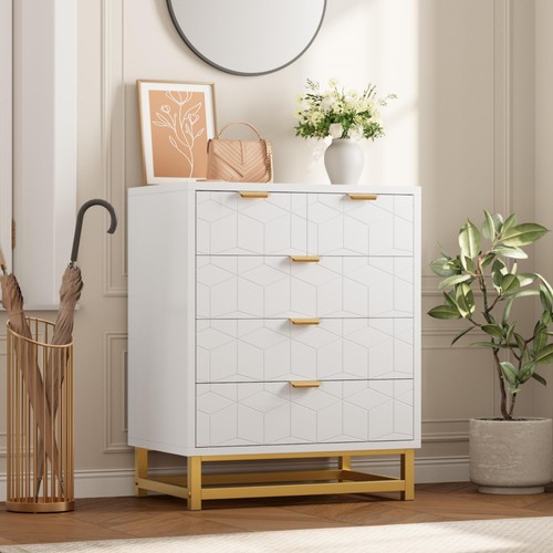 White drawer dresser - white, for
