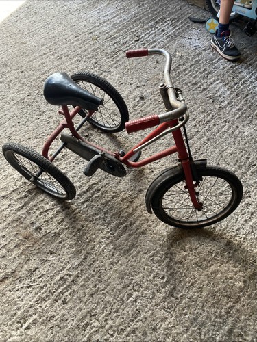 Retro red children tricycle - retro,