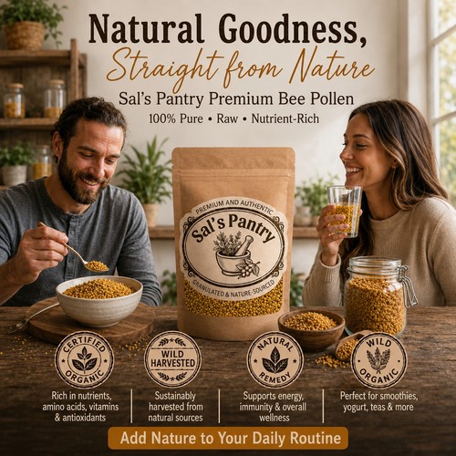 100 raw natural bee pollen - 100%,