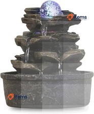 Zenlight Little Rock Polyresin Fountain Dark Brown 20×20 X 23 Cm – 23CM